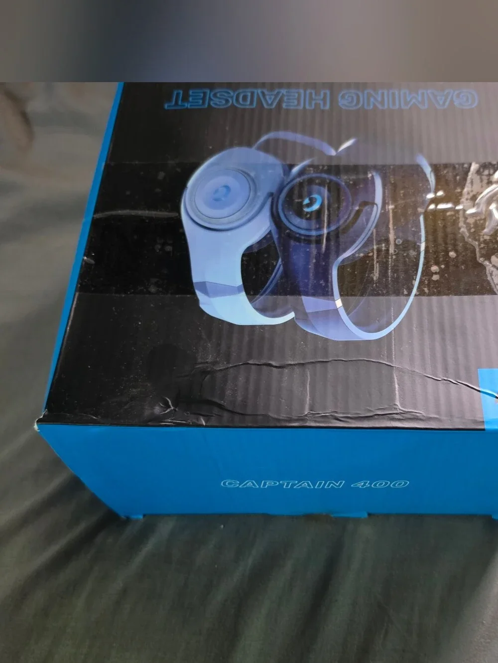 Captain 400 Gaming Headset — Blue Comfortable Over-Ear Headphones